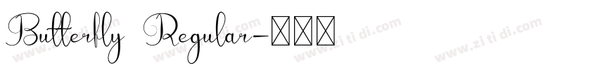 Butterfly Regular字体转换